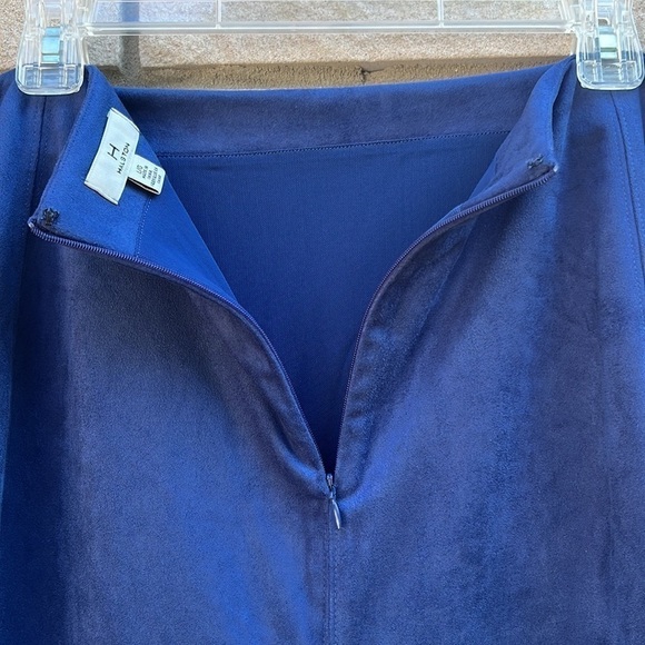 H by Halston Classic Faux Suede Peplum Skirt Sz L - Picture 11 of 12